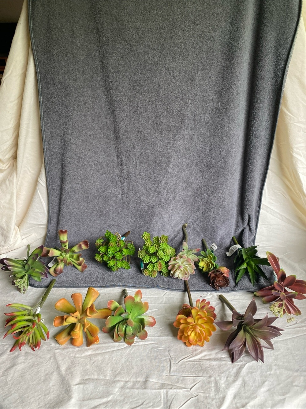 13pcs Artificial Succulent Plants Unpotted Fake Assortment Faux Garden Home